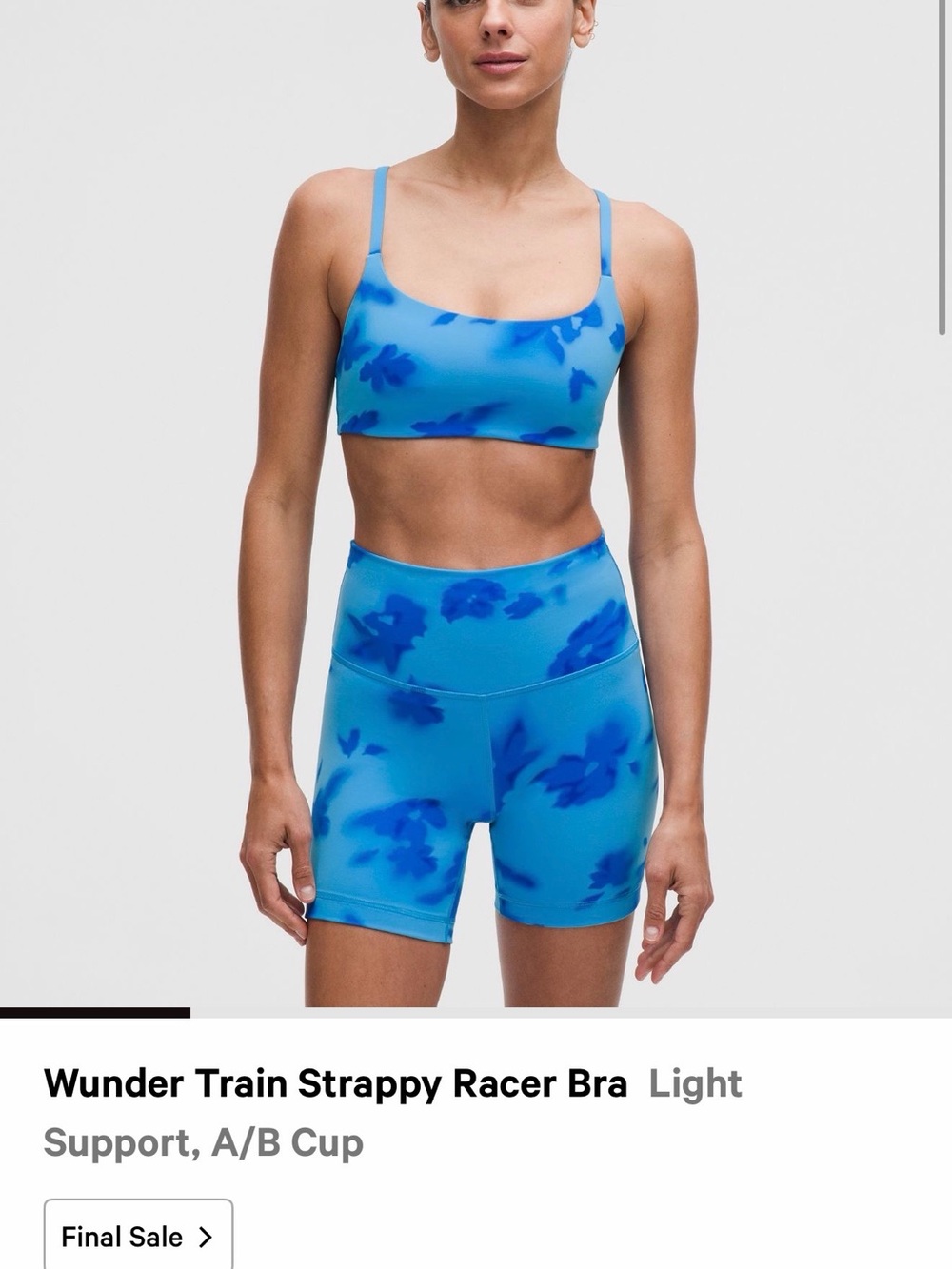 Lululemon Wunder Train Strappy Racer Bra C/D